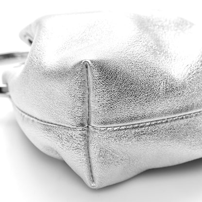 Jimmy Choo Metallic Nappa Micro Bon Bon Bag Silver 8 of 9