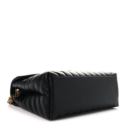 Saint Laurent Calfskin Y Quilted Monogram Medium Loulou Chain Satchel Black 4 of 10