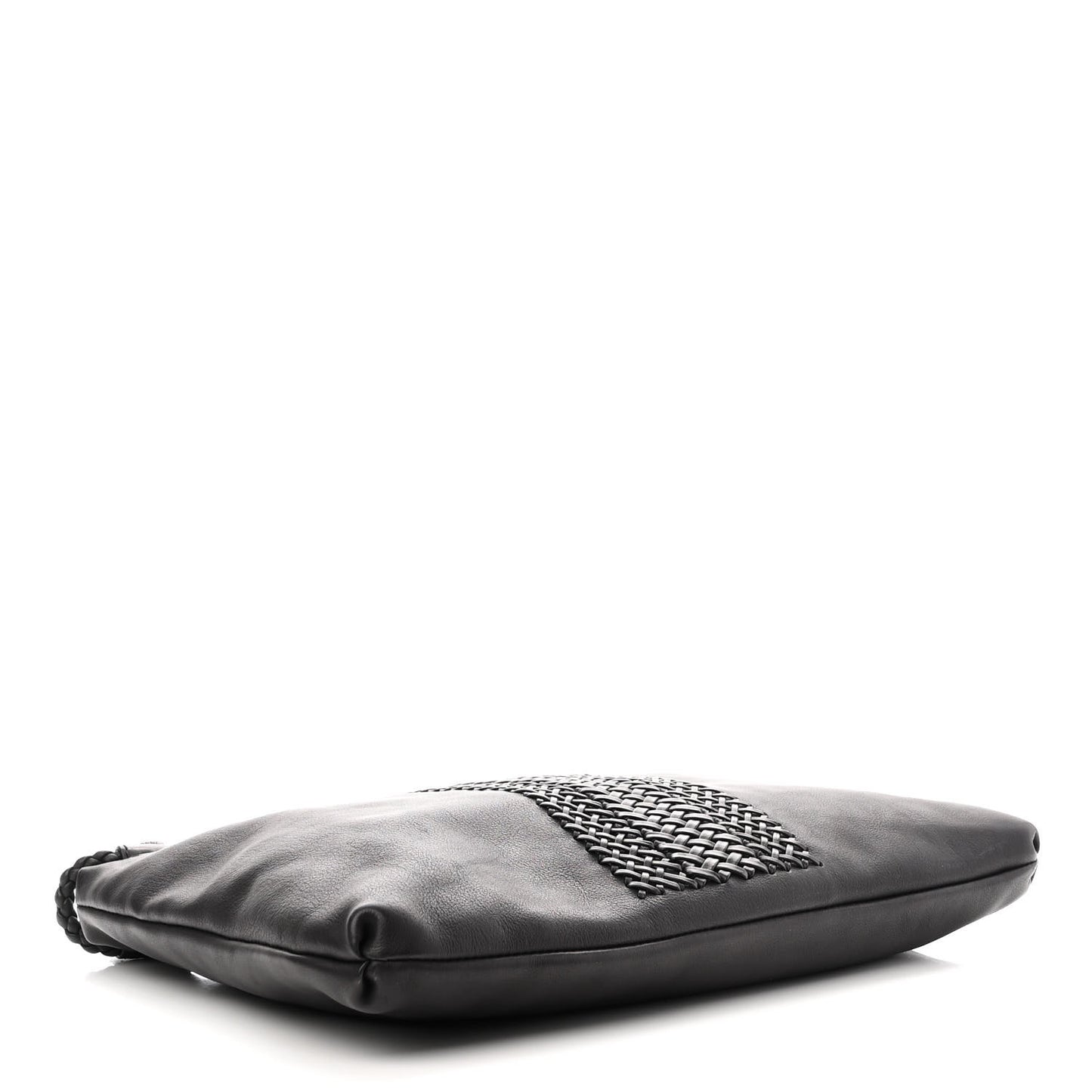 Calfskin Handmade Medium Shoulder Bag Black