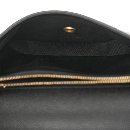 Chanel Grained Calfskin Small Stitched Flap Black 5 of 12