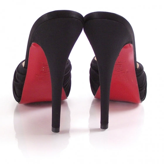 Satin Greissimo Knot Peep Toe 39