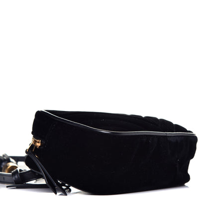 Saint Laurent Velour Matelasse Monogram Lou Belt Bag Black 8 of 9