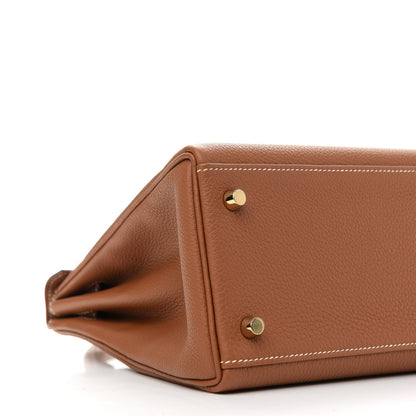 Hermes Togo Kelly Retourne 28 Gold 9 of 12