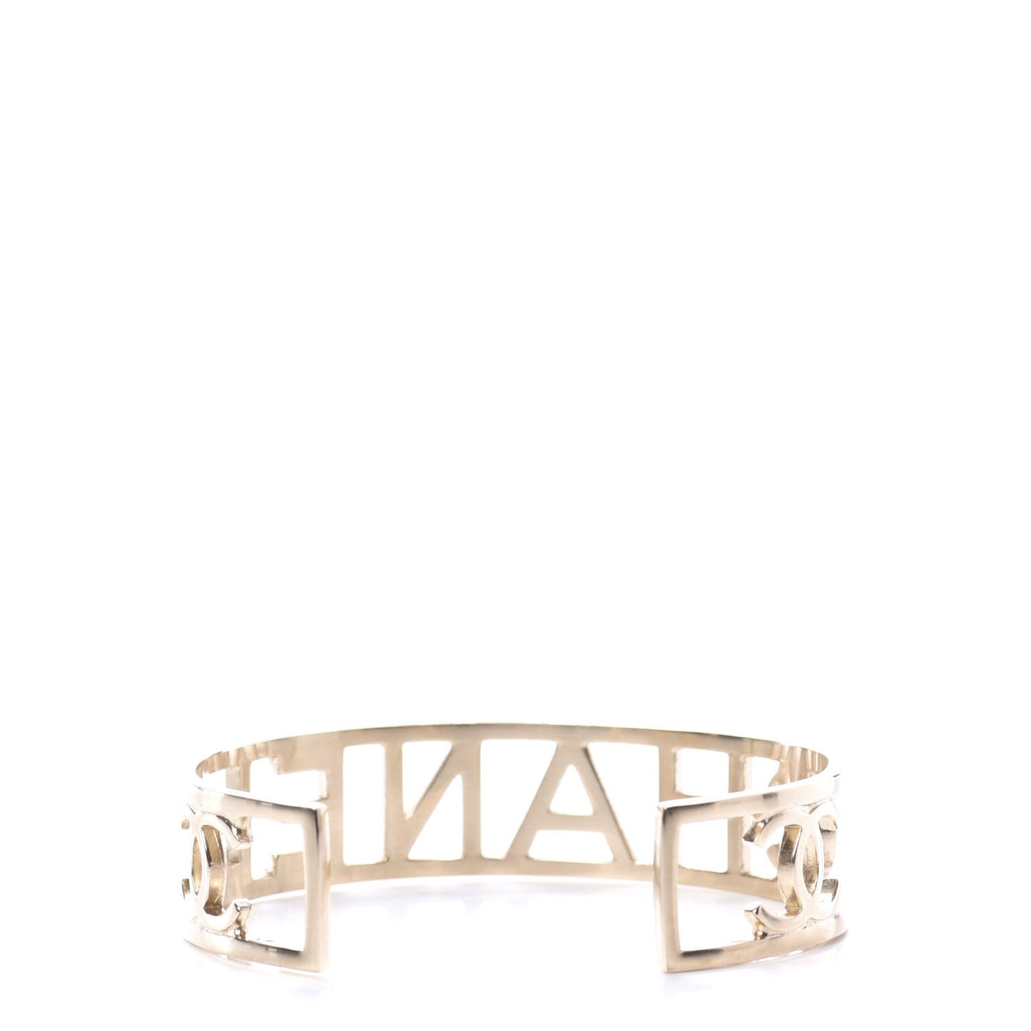 Logo Cuff Bracelet Gold