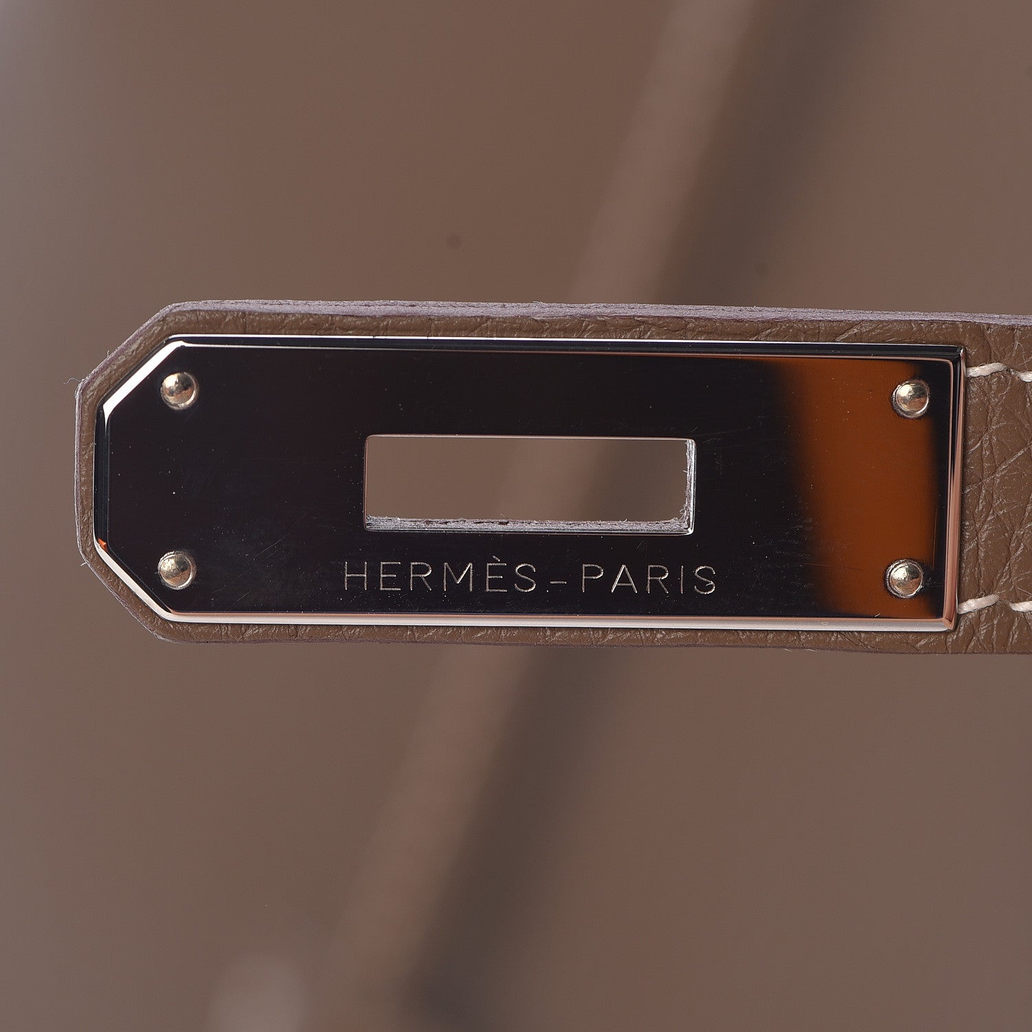 Hermes Taurillon Clemence Birkin 35 Etoupe 23 of 30