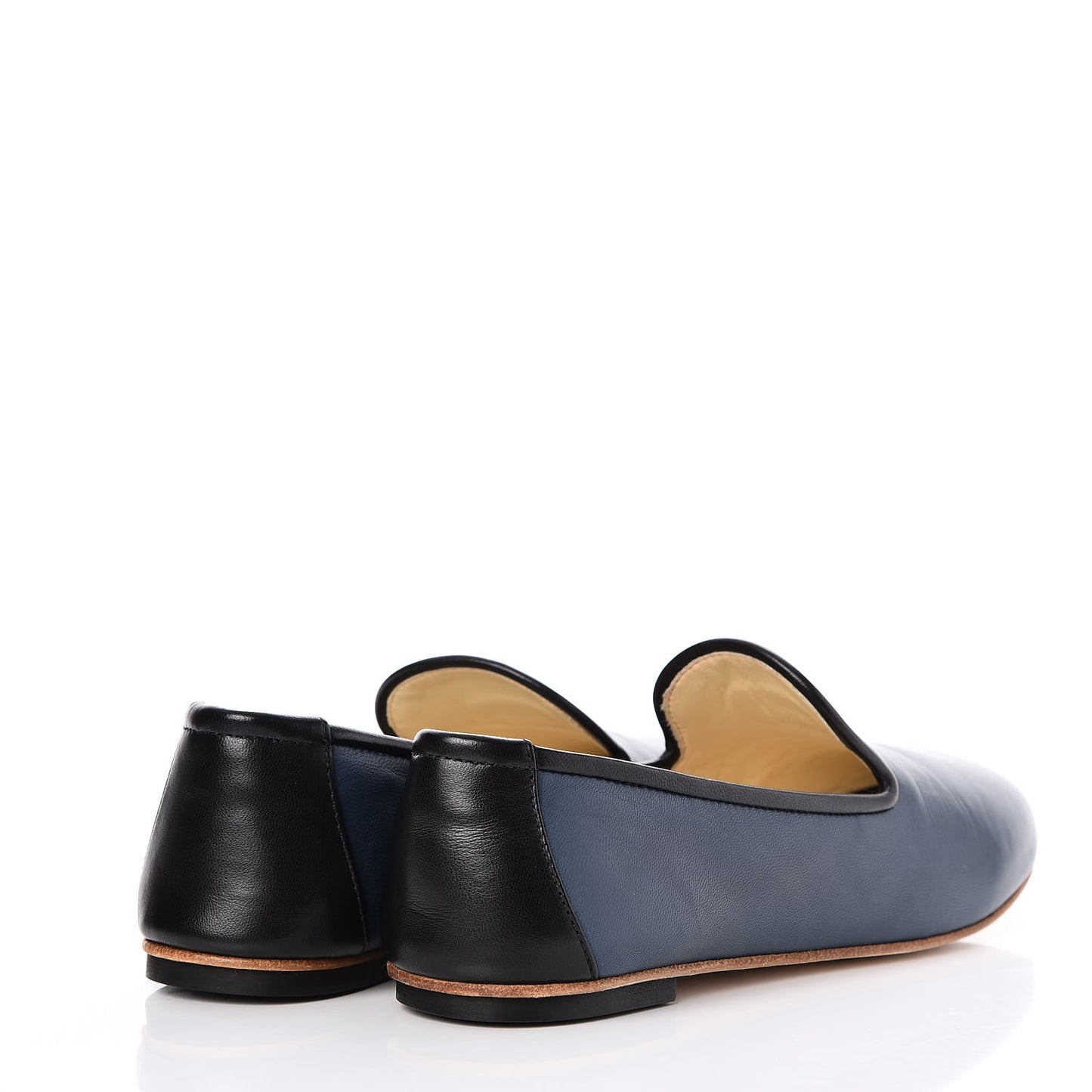 Lambskin CC Mocassin Loafers 35 Dark Blue
