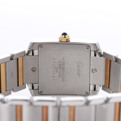 Cartier Stainless Steel 18K Yellow Gold 25mm Tank Francaise Quartz Watch 6 of 11