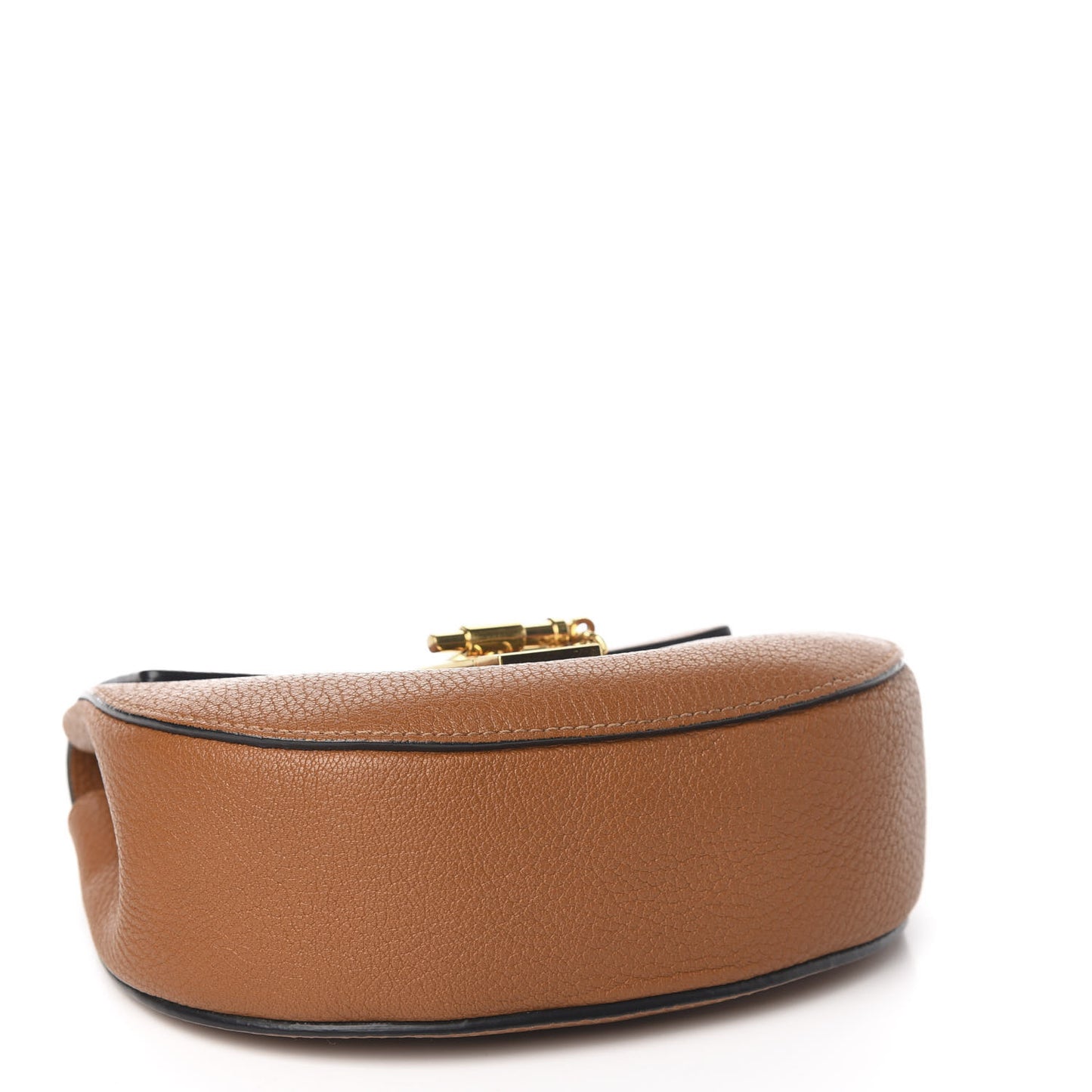 Grained Lambskin Mini Drew Shoulder Bag Caramel