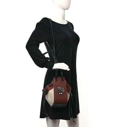 Loewe X Spirited Away Calfskin Textile Susuwatari Mini Hammock Shoulder Bag Havane Ecru 2 of 9