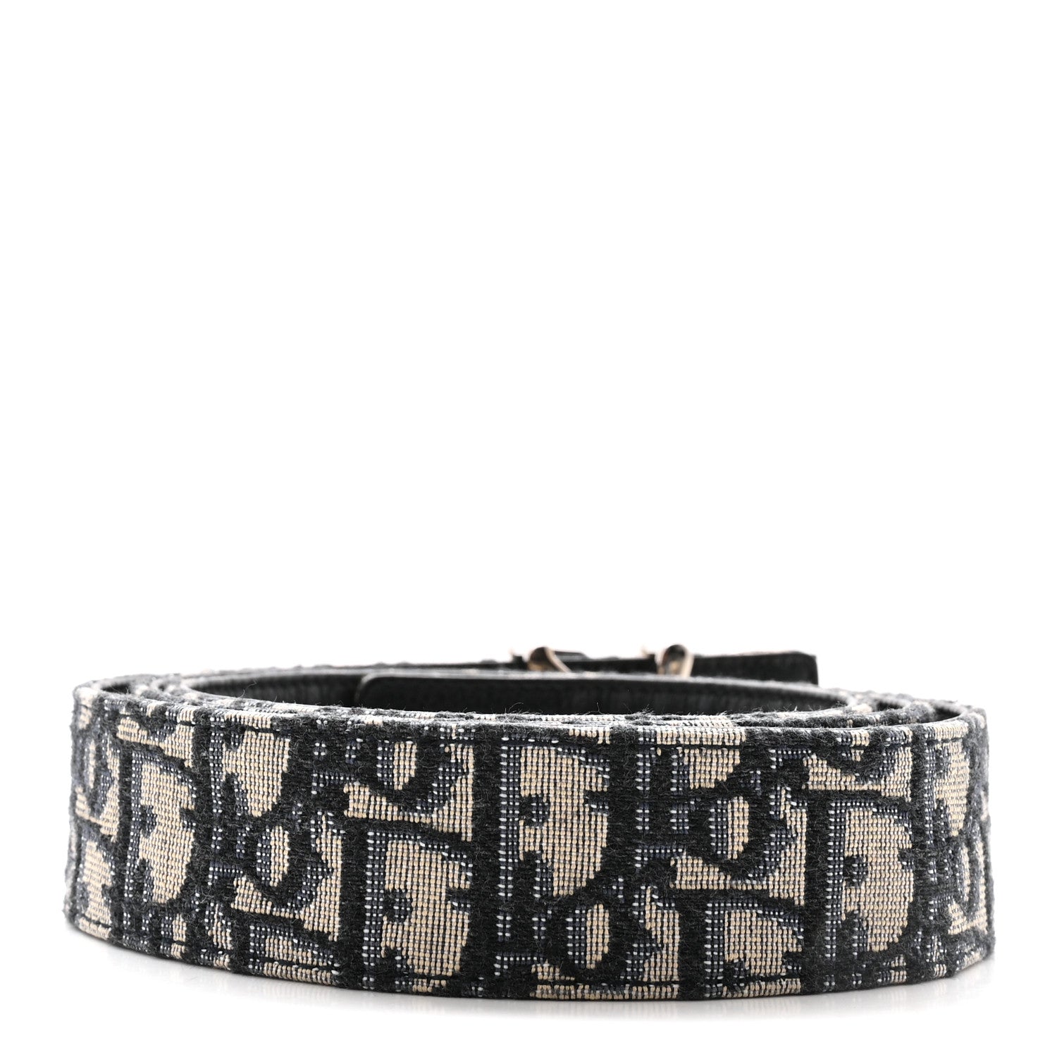 Christian Dior X SHAWN STUSSY Oblique 35mm Belt 110 44 Blue 2 of 5
