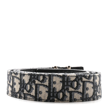 Christian Dior X SHAWN STUSSY Oblique 35mm Belt 110 44 Blue 2 of 5
