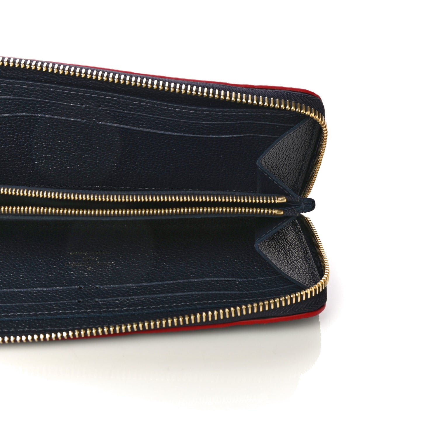 Empreinte Clemence Wallet Marine Rouge