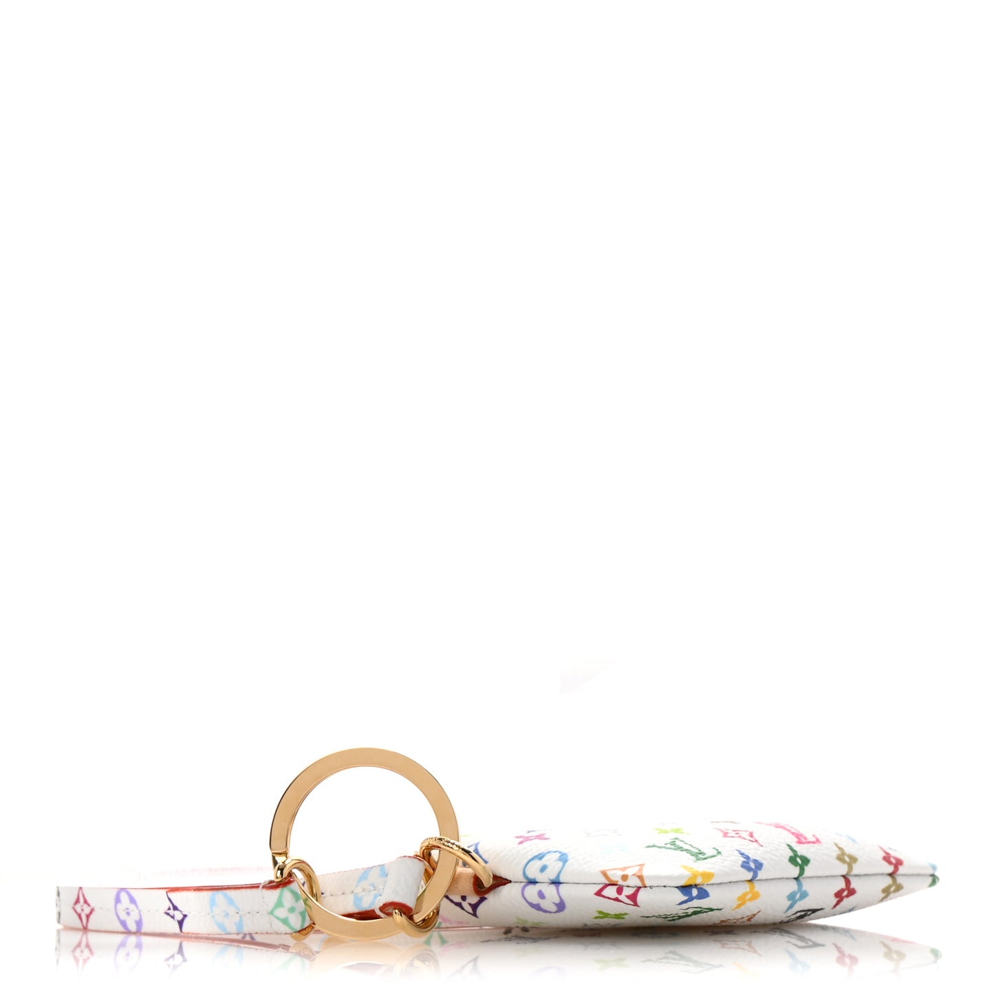 LV X TM Monogram Multicolor Phone Holder White