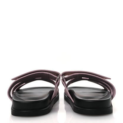 Hermes Calfskin Womens Chypre Sandals 38 Rose Cancan 6 of 12