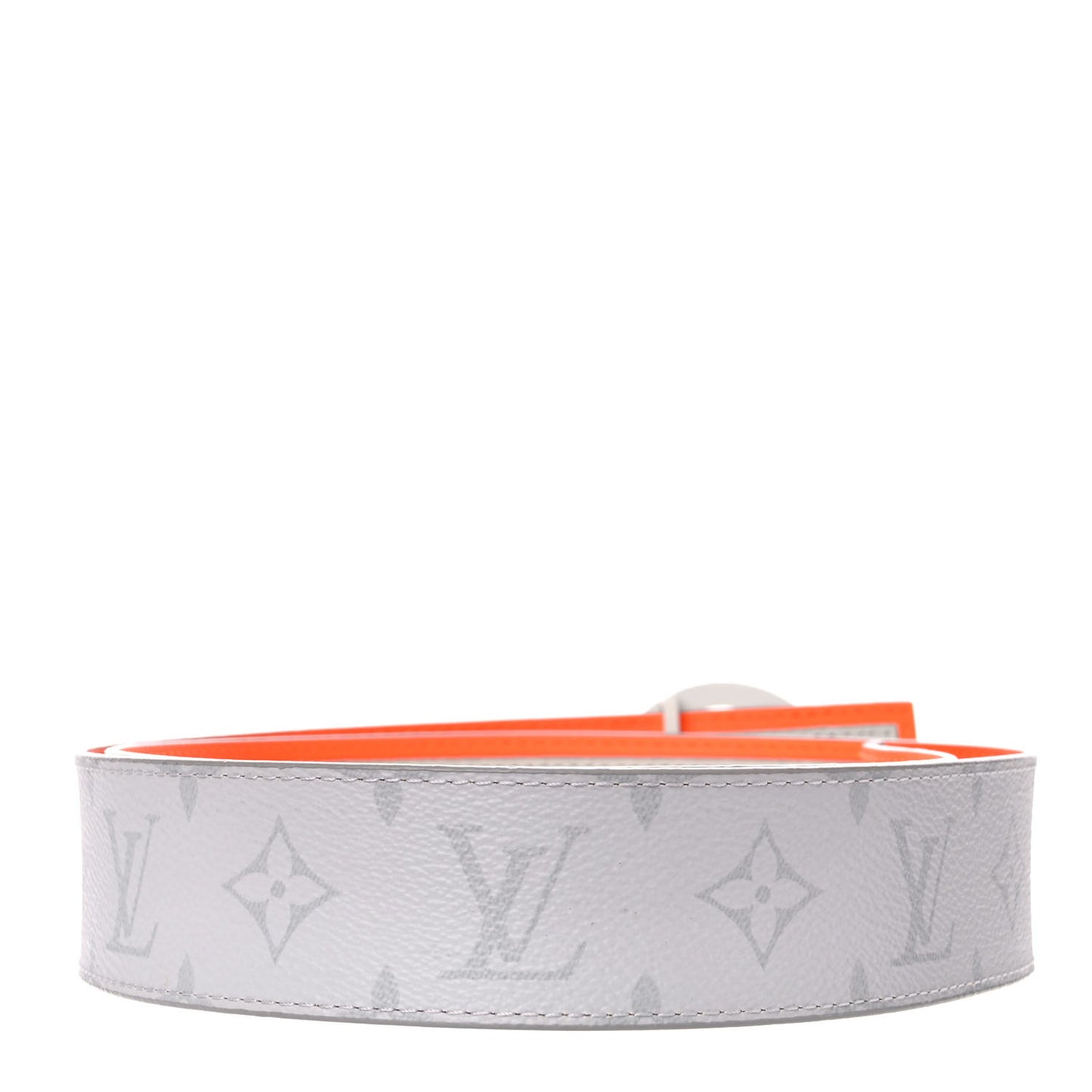 Calfskin Monogram 40mm LV Circle Reversible Belt 95 38 Antarctica