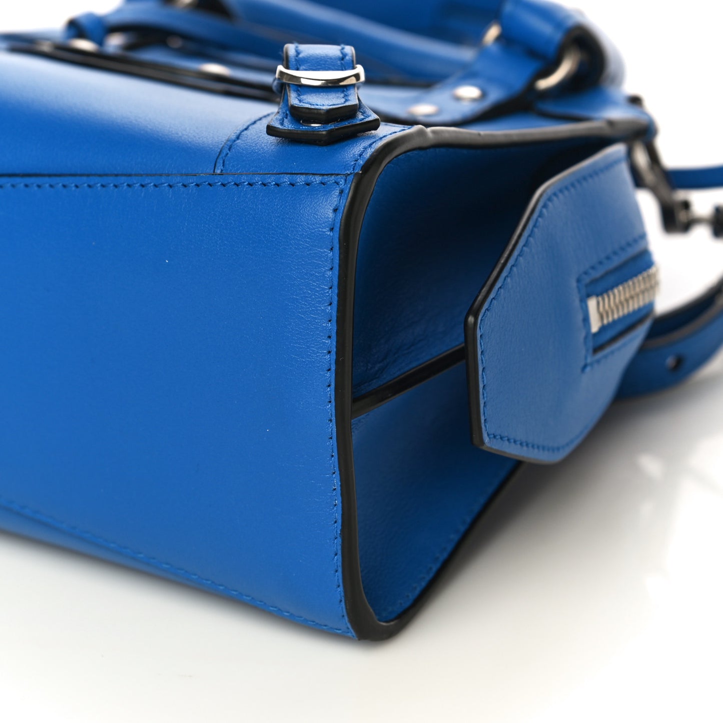 Smooth Calfskin Neo Classic Silver Hardware Mini City Bleu