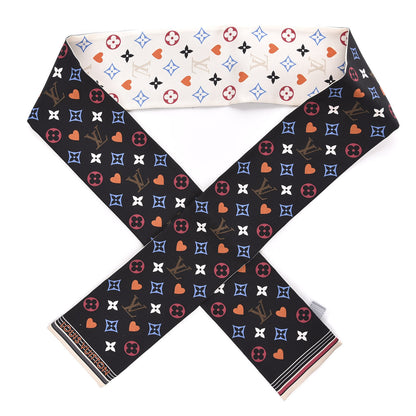 Louis Vuitton Silk Game On Bandeau Black White 1 of 3