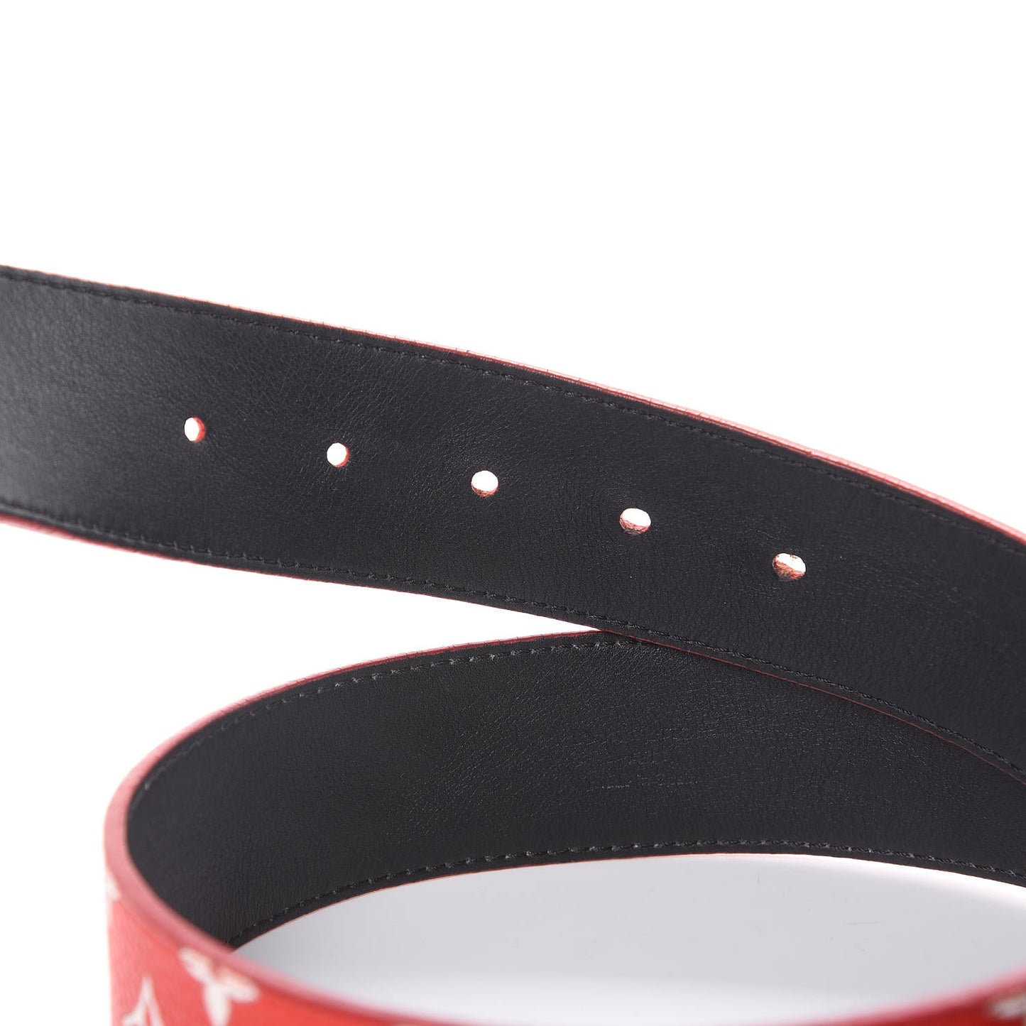 X SUPREME Monogram 40mm LV Initiales Belt 95 38 Red
