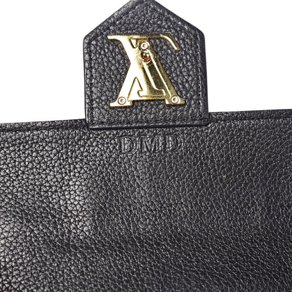Louis Vuitton Calfskin Lockme Wallet Black 7 of 10