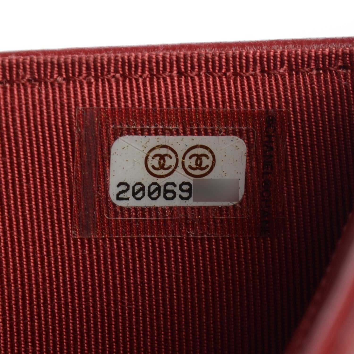 Chanel Lambskin Quilted Large Flap Wallet Red 9 of 9