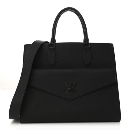 Louis Vuitton Soft Calfskin Lockme Tote MM Black 1 of 9