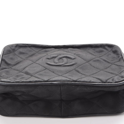 Chanel Satin Quilted Tassel Camera Case Black 16 of 18