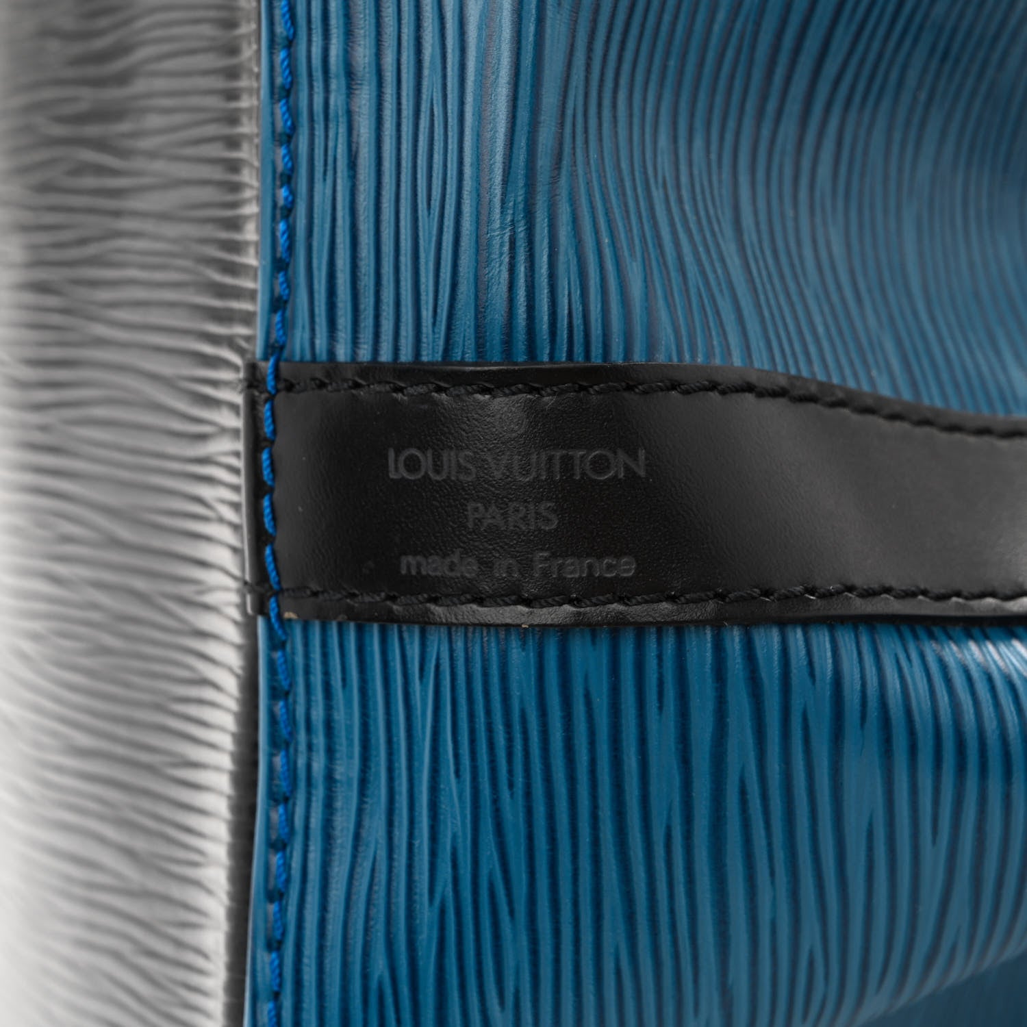 Louis Vuitton Epi Petit Bi-Color Noe Bleu Toledo Black 6 of 12