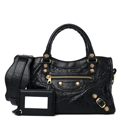 Balenciaga Agneau Giant 12 Gold Hardware Mini City Black 1 of 13