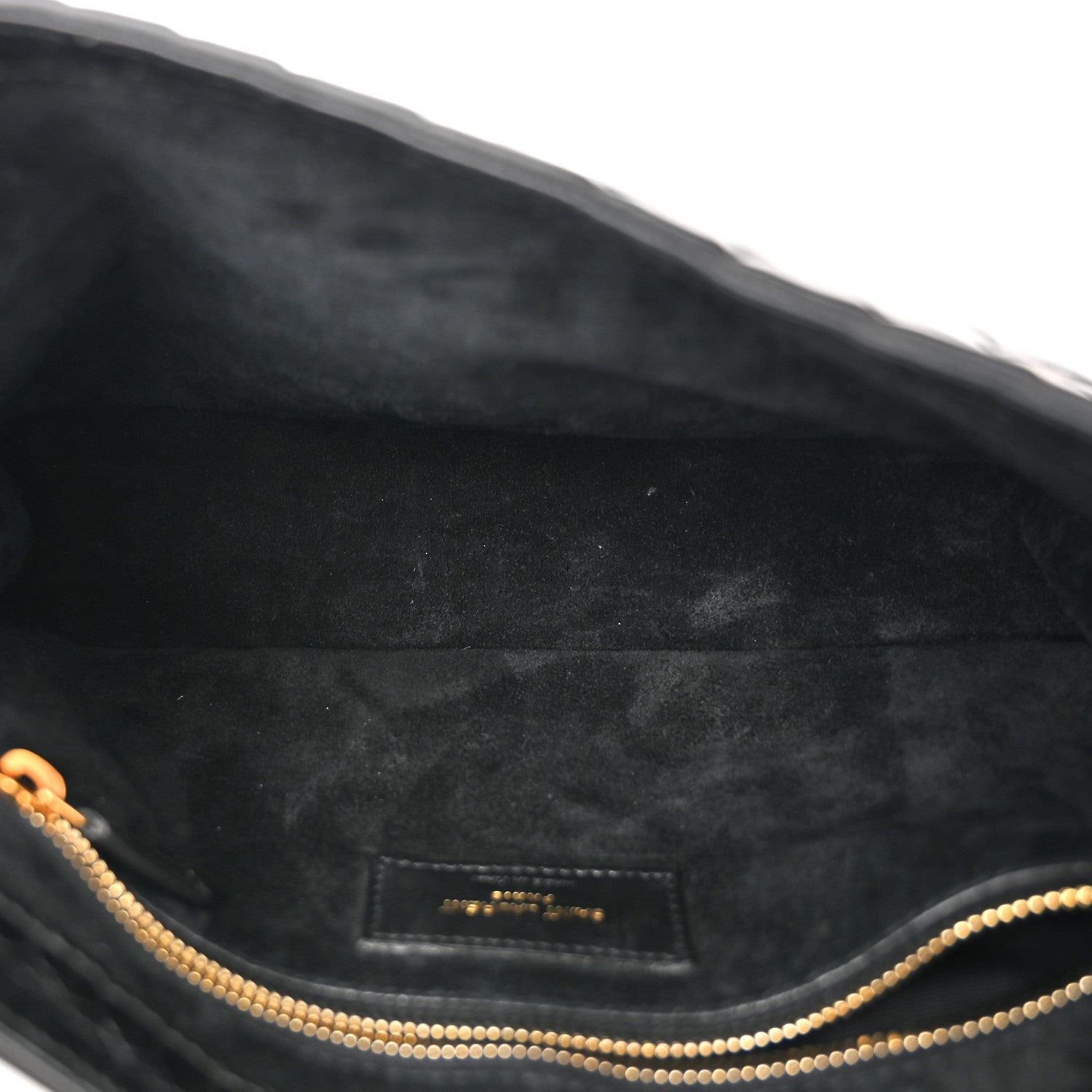 Saint Laurent Calfskin Crocodile Embossed LE 5 A 7 Hobo Black 5 of 10