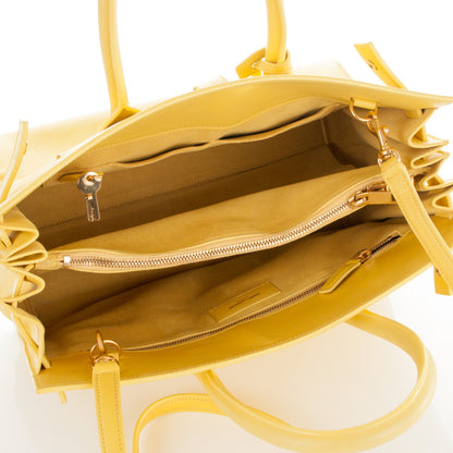 Saint Laurent Calfskin Small Sac De Jour Bag Yellow 6 of 8