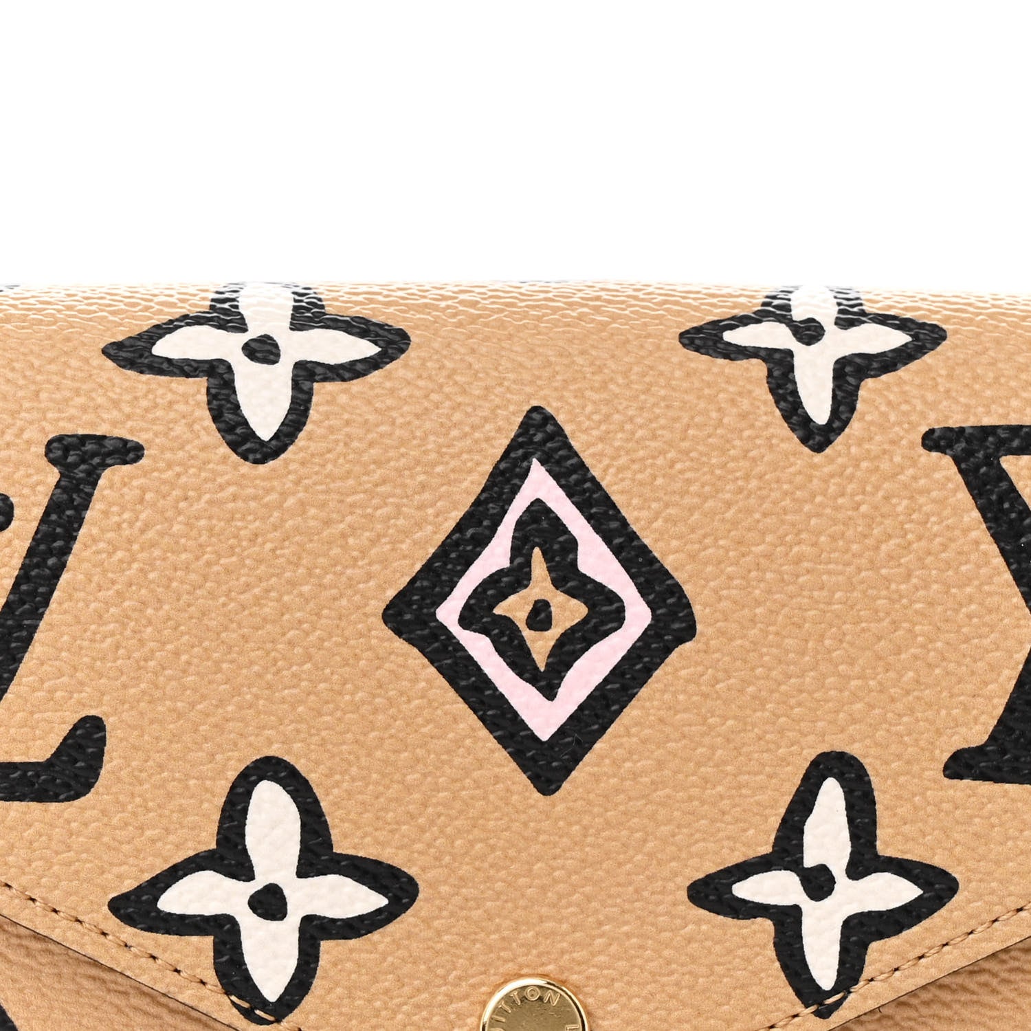 Louis Vuitton Monogram Wild At Heart Felicie Strap & Go Arizona Creme 7 of 9