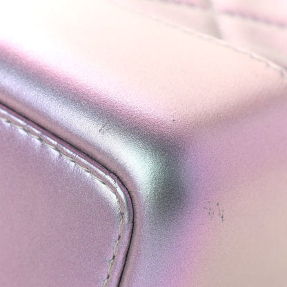 Chanel Iridescent Lambskin Calfskin Small Quilted Gabrielle Backpack Light Purple 10 of 11