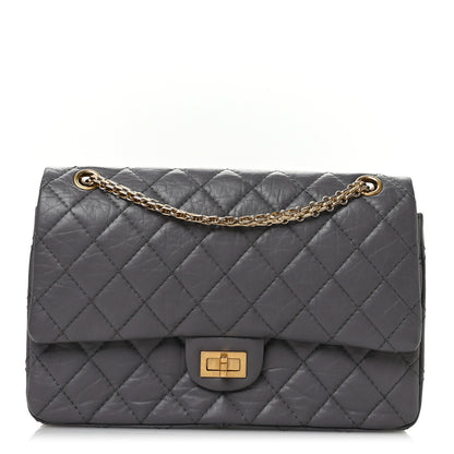 Chanel Aged Calfskin Quilted 2.55 Reissue 226 Flap Grey 1 of 11