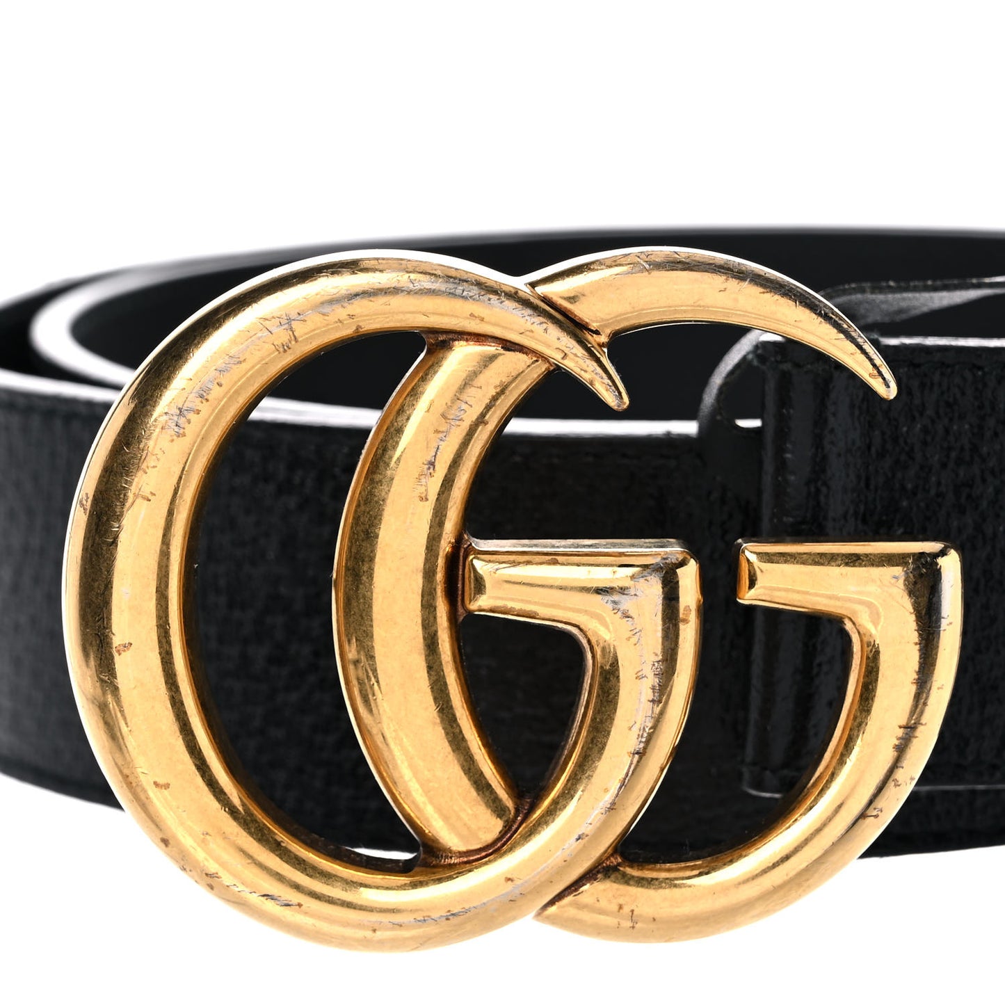 Textured Calfskin Double G 40mm Belt 90 36 Black