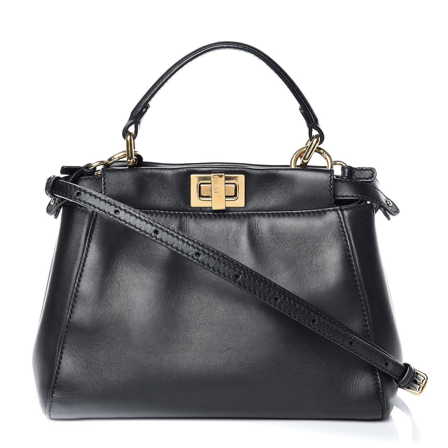 Nappa Mini Peekaboo Iconic Satchel Black