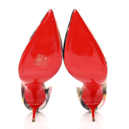 Christian Louboutin Satin Impressioniste Iriza 100 Pumps 39.5 Multicolor 5 of 19