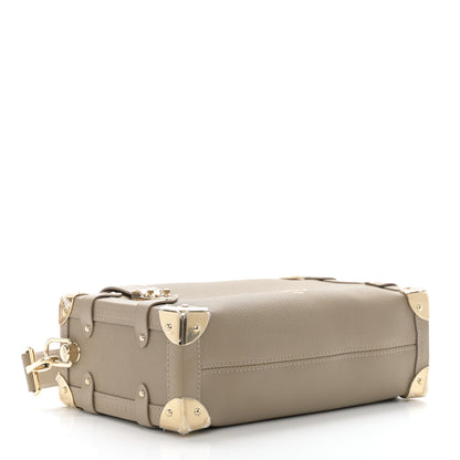 Louis Vuitton Calfskin Side Trunk MM Taupe 4 of 9