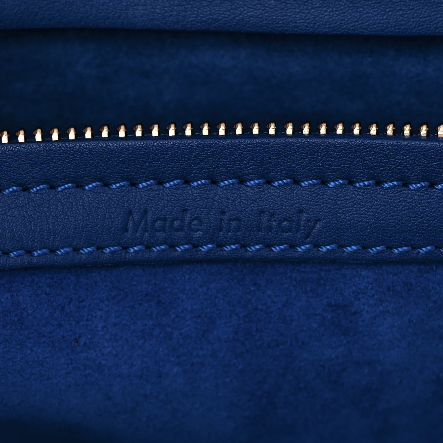 Celine Supple Calfskin Medium Phantom Luggage Royal Blue 7 of 18