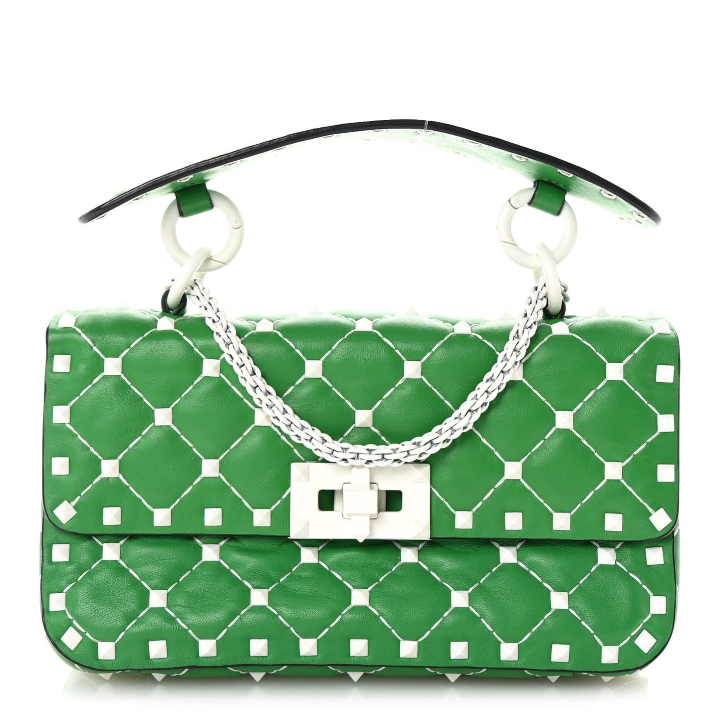 Nappa Small Free Rockstud Spike Shoulder Bag Peppermint