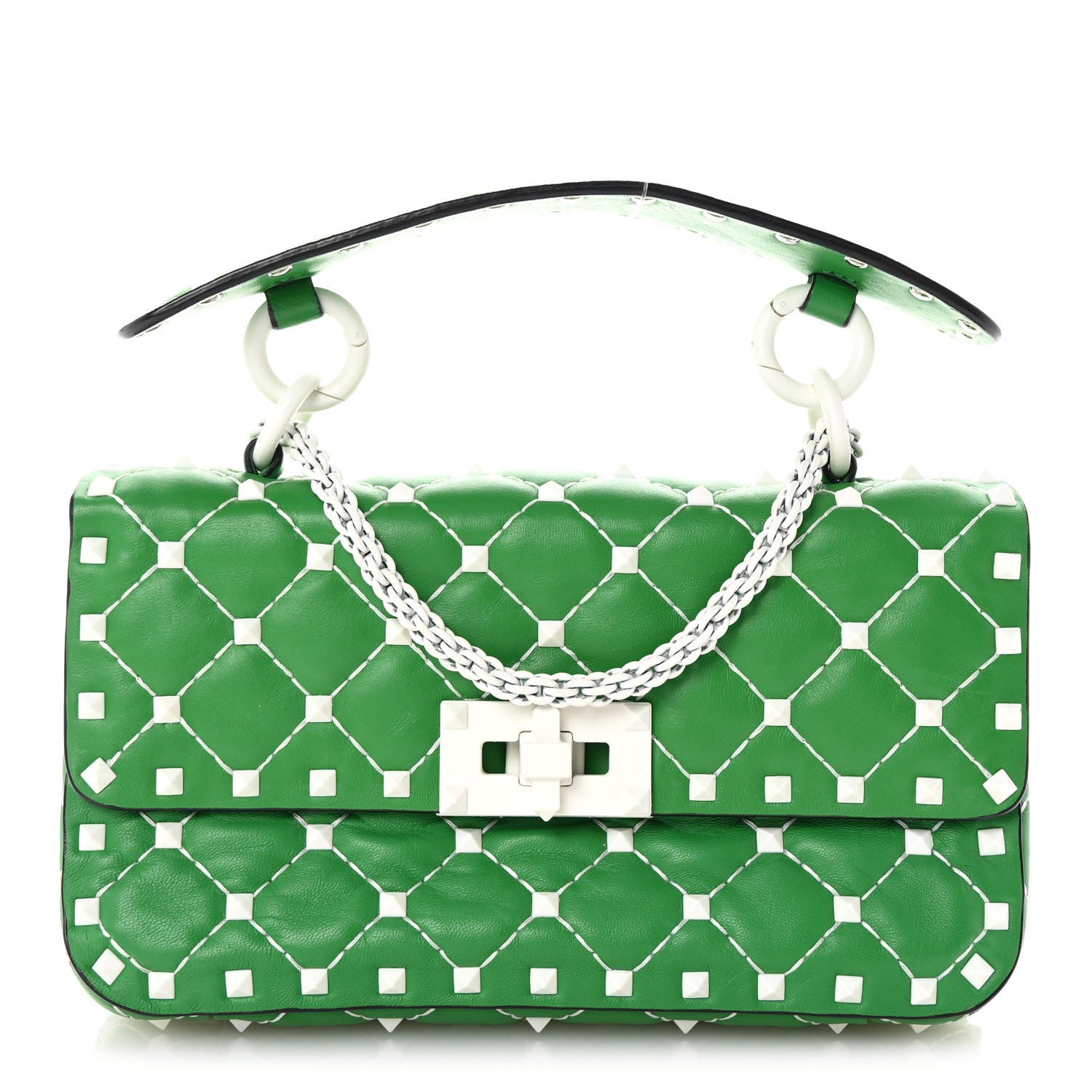 Valentino Garavani Nappa Small Free Rockstud Spike Shoulder Bag Peppermint 1 of 9