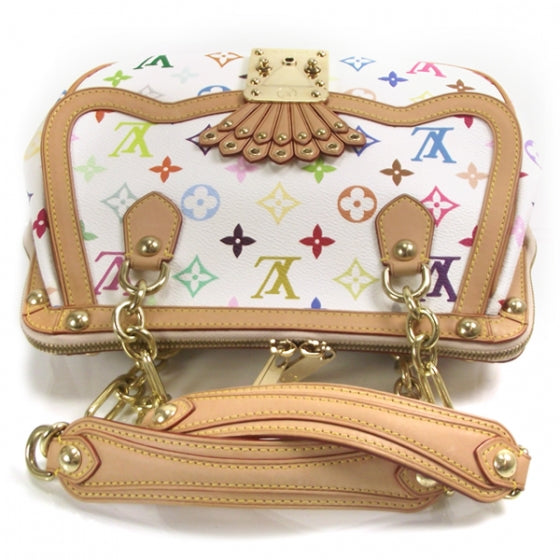Louis Vuitton Monogram Multicolor Gracie MM White 5 of 9