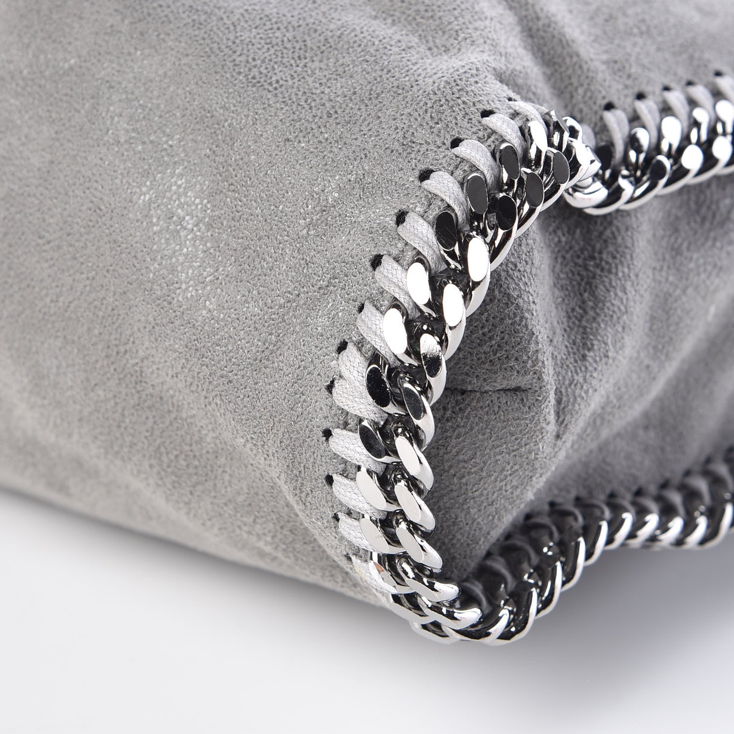 Stella McCartney Shaggy Deer Falabella Fold Over Tote Grey 9 of 9
