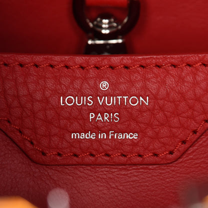 Louis Vuitton Taurillon Python Capucines PM Rubis 6 of 7