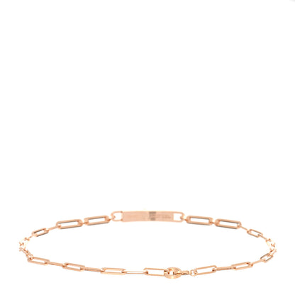 Hermes 18K Rose Gold Diamond Pave Kelly Chaine Choker Necklace 3 of 5