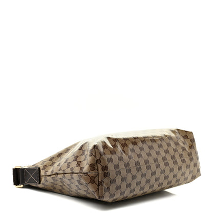 Gucci Crystal Monogram Large Flat Messenger Bag Dark Brown 3 of 14
