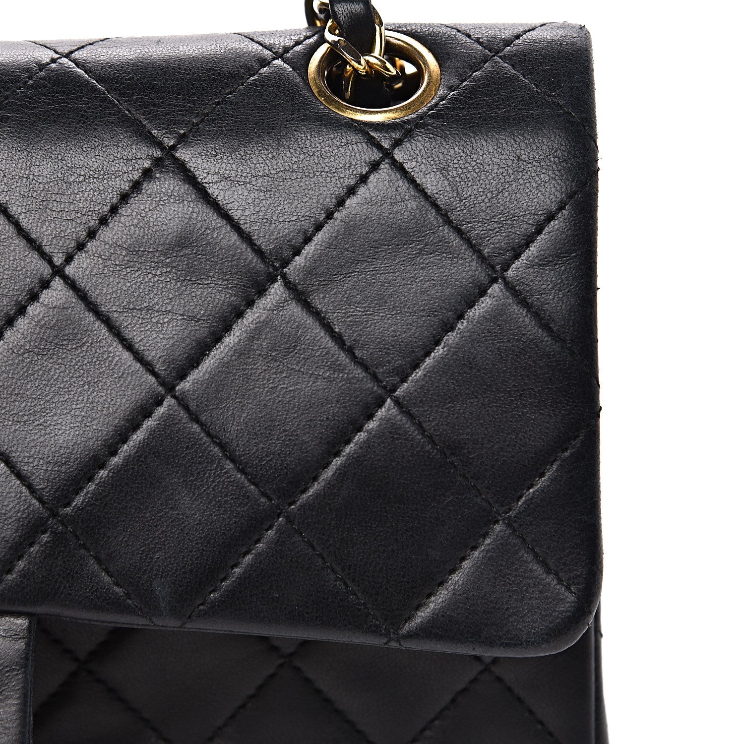 Chanel Lambskin Quilted Small Double Flap Black 14 of 20