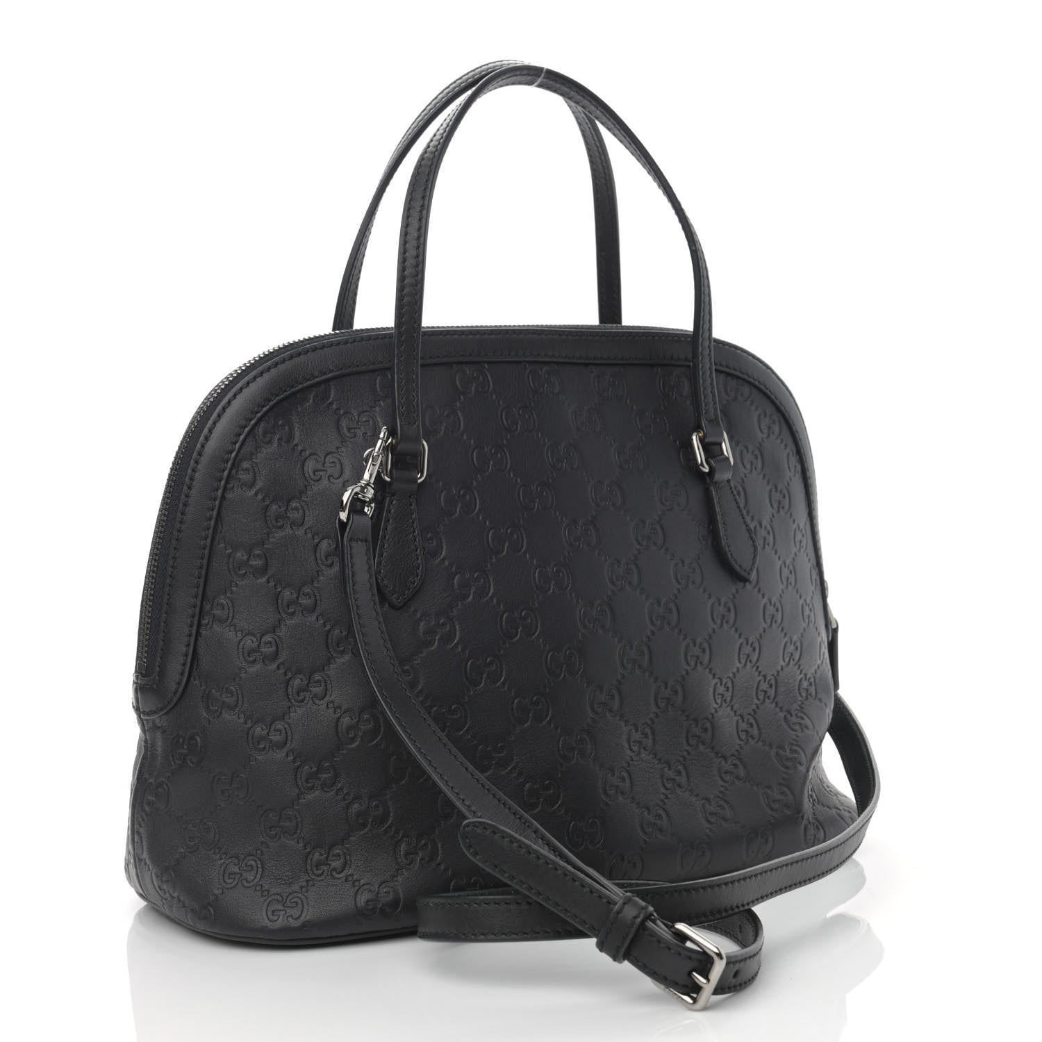 Gucci Guccissima Medium Dome Bag Black 3 of 11