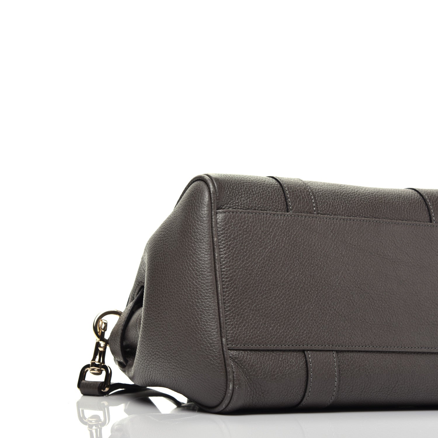 Mulberry Classic Grain Calfskin Small Bayswater Satchel Dark Grey 10 of 11