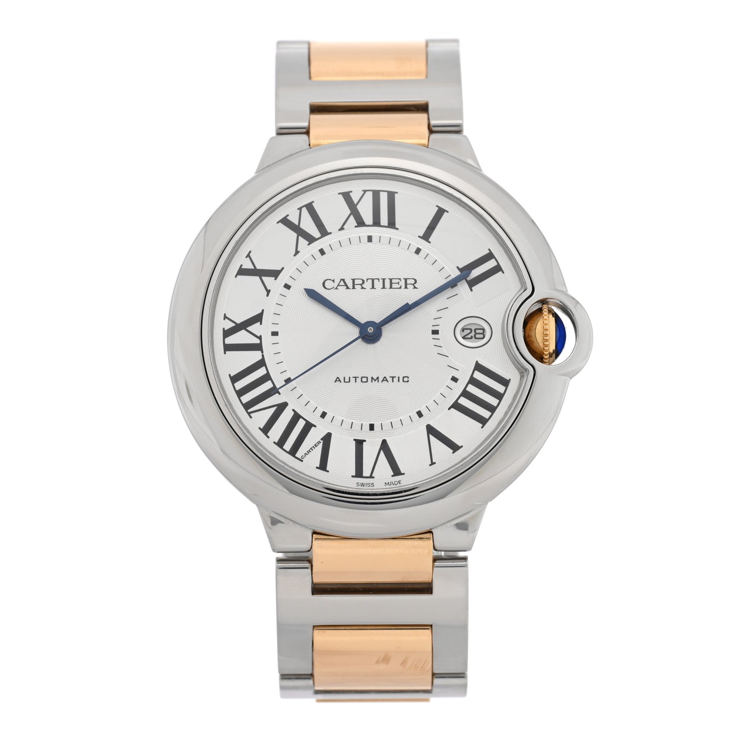 Cartier Stainless Steel 18K Yellow Gold 42mm Ballon Bleu De Cartier Automatic Watch 1 of 4