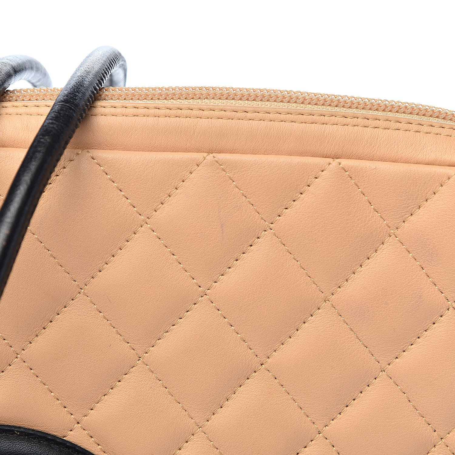 Chanel Calfskin Quilted Medium Cambon Messenger Beige Black 9 of 13